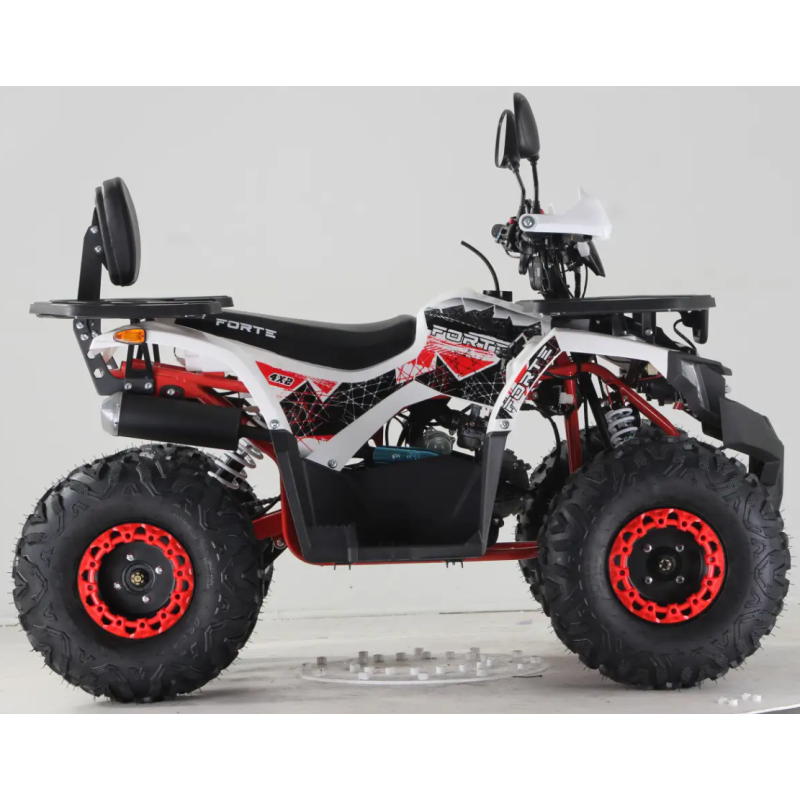 Квадроцикл Forte ATV125F (бело-красный) (124596)
