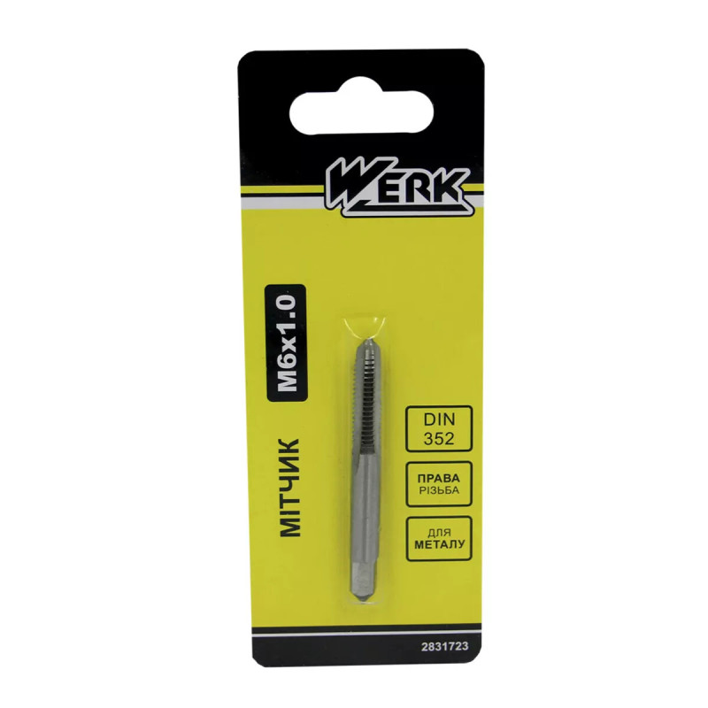 Метчик WERK M6x1.0 мм (122709)