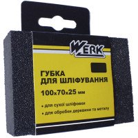 Губка для шлифования Werk К80, 100x70x25 мм (68009)